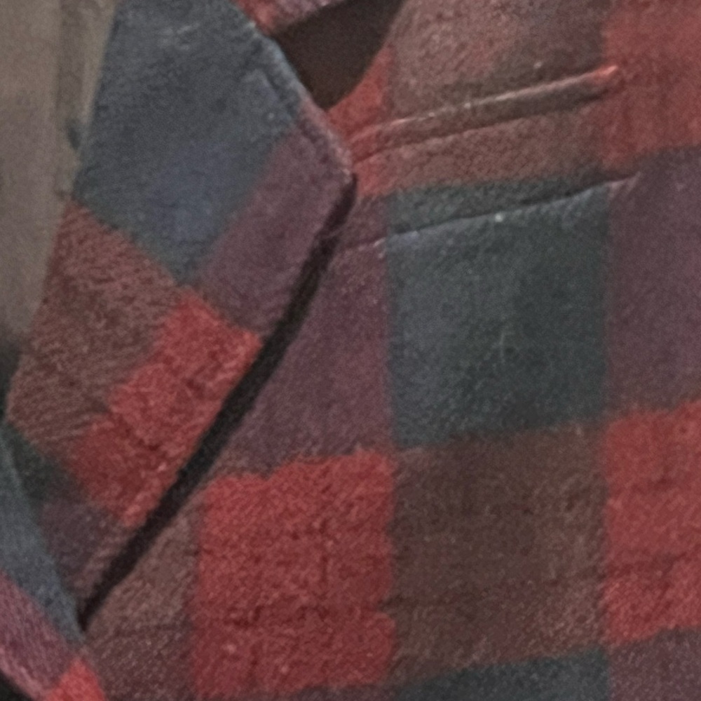 Vintage 💯 Wool Plaid Check Jewel Toned Boxy Fit Blazer - Picture 5 of 9